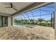 Enclosed pool and spa with patio and water view at 4218 Vasco St, Punta Gorda, FL 33950