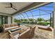 Relaxing pool area with fire pit and seating at 4218 Vasco St, Punta Gorda, FL 33950