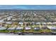 Aerial view of canal-front home and neighborhood at 450 Capri Isles Ct, Punta Gorda, FL 33950