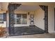 Front entry with decorative columns and glass window at 450 Capri Isles Ct, Punta Gorda, FL 33950