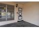 Front door entrance with decorative accents and window at 450 Capri Isles Ct, Punta Gorda, FL 33950