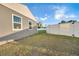Large backyard with grassy area and privacy fence at 745 Kellstadt Nw St, Port Charlotte, FL 33952