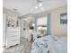 Bright bedroom with a comfortable bed and built-in dresser at 745 Kellstadt Nw St, Port Charlotte, FL 33952