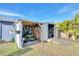 Well-maintained storage shed with ample space for yard equipment at 745 Kellstadt Nw St, Port Charlotte, FL 33952