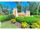 Elegant entrance sign for Vivante at Punta Gorda community at 87 Vivante Blvd # 403, Punta Gorda, FL 33950