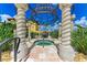Relaxing hot tub under a metal gazebo at 87 Vivante Blvd # 403, Punta Gorda, FL 33950