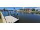 Concrete boat dock offering convenient access to the waterway at 951 Santa Brigida Ct, Punta Gorda, FL 33950