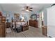 Spacious bedroom with wood furniture and ceiling fan at 1188 Paraclete Rd, Punta Gorda, FL 33983