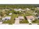 Aerial view of the property and surrounding neighborhood at 13039 Ridgely Cir, Port Charlotte, FL 33981