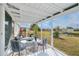 Relaxing screened porch overlooking canal with seating area at 148 Salem Nw Ave, Port Charlotte, FL 33952