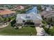 Aerial view of waterfront home with pool and private dock at 1511 Casey Key Dr, Punta Gorda, FL 33950