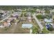 Aerial view showing home's location in a residential neighborhood at 18086 Clanton Ave, Port Charlotte, FL 33948