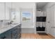 Modern bathroom with soaking tub and double vanity at 22116 Seaton Ave, Port Charlotte, FL 33954