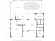 House floor plan showing bedrooms, kitchen, and pool at 2341 W Marion Ave, Punta Gorda, FL 33950