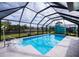 Relaxing screened pool and patio area with water view at 3448 Middletown St, Port Charlotte, FL 33952