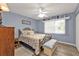 Cozy bedroom with light walls and wood floors at 420 Chamber Nw St, Port Charlotte, FL 33948