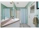 Clean bathroom with shower/tub combo and single vanity at 4522 Mckay St, North Port, FL 34286