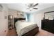 Well-lit bedroom with a full-size bed and closet at 526 Allen St, Punta Gorda, FL 33950