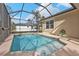 Private screened pool with backyard view at 5547 Wagon Wheel Dr, North Port, FL 34291