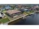 Single-story home situated on a canal front lot at 625 Via Tunis, Punta Gorda, FL 33950