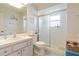 Clean bathroom with shower and sink vanity at 625 Via Tunis, Punta Gorda, FL 33950