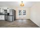 Bright dining room with French doors leading to the pool at 66 Ocean Dr, Punta Gorda, FL 33950