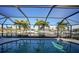 Screened pool and canal views at 66 Ocean Dr, Punta Gorda, FL 33950