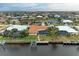 Aerial view of property, highlighting canal front location and dock at 820 Via Tunis, Punta Gorda, FL 33950