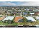 Bird's eye view of canal front home and neighborhood at 820 Via Tunis, Punta Gorda, FL 33950