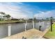 Private concrete dock offering direct canal access at 820 Via Tunis, Punta Gorda, FL 33950