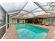 Spacious screened pool overlooking canal at 820 Via Tunis, Punta Gorda, FL 33950