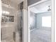 Bathroom with walk-in shower and built-in seat at 2060 Willow Hammock Cir # 302, Punta Gorda, FL 33983