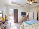 Main bedroom with pool view and private access at 26191 Copiapo Cir, Punta Gorda, FL 33983