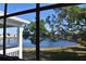 Scenic lake view from window at 108 Pompano Se Dr # D, St Petersburg, FL 33705