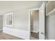 Small, updated half bathroom with modern fixtures at 1219 Ansin St, Punta Gorda, FL 33950