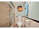 Clean bathroom with shower/tub combo and updated vanity at 125 Severin Se Rd, Port Charlotte, FL 33952
