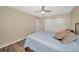 Spacious bedroom with a light blue comforter and large closet at 125 Severin Se Rd, Port Charlotte, FL 33952