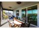 Enjoy outdoor dining and lounging on this screened lanai at 14138 Poppy Field Loop # 4122, Punta Gorda, FL 33955