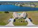 Aerial view showcasing lakefront community at 1415 San Cristobal Ave # A4, Punta Gorda, FL 33983