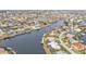 Wide aerial view of canal front homes and community at 1435 Sea Fan Dr, Punta Gorda, FL 33950