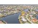 Aerial view showing location of waterfront home in the community at 1435 Sea Fan Dr, Punta Gorda, FL 33950