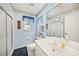 Clean bathroom with shower, toilet, and vanity at 1717 Nuremberg Blvd, Punta Gorda, FL 33983
