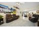 Comfortable living room with leather furniture and an open floor plan at 1717 Nuremberg Blvd, Punta Gorda, FL 33983