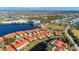 Aerial view showing home situated in a waterfront community at 1780 Deborah Dr # 15, Punta Gorda, FL 33950