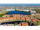 Aerial view highlighting home's location in a waterfront community at 1780 Deborah Dr # 15, Punta Gorda, FL 33950