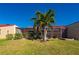 Private backyard with lush landscaping and patio at 1780 Deborah Dr # 15, Punta Gorda, FL 33950