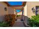 Covered walkway leading to the front door of the home at 1780 Deborah Dr # 15, Punta Gorda, FL 33950