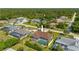 Aerial view of single-Gathering home with pool and fenced backyard at 18147 Cadillac Ave, Port Charlotte, FL 33948