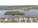 Aerial view showcasing home's waterfront location at 226 Spring Lake Nw Blvd, Port Charlotte, FL 33952