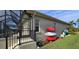 Convenient kayak storage on the side of the house at 2824 Caribbean Dr, Punta Gorda, FL 33950